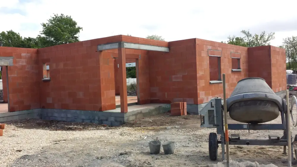 avancement des murs